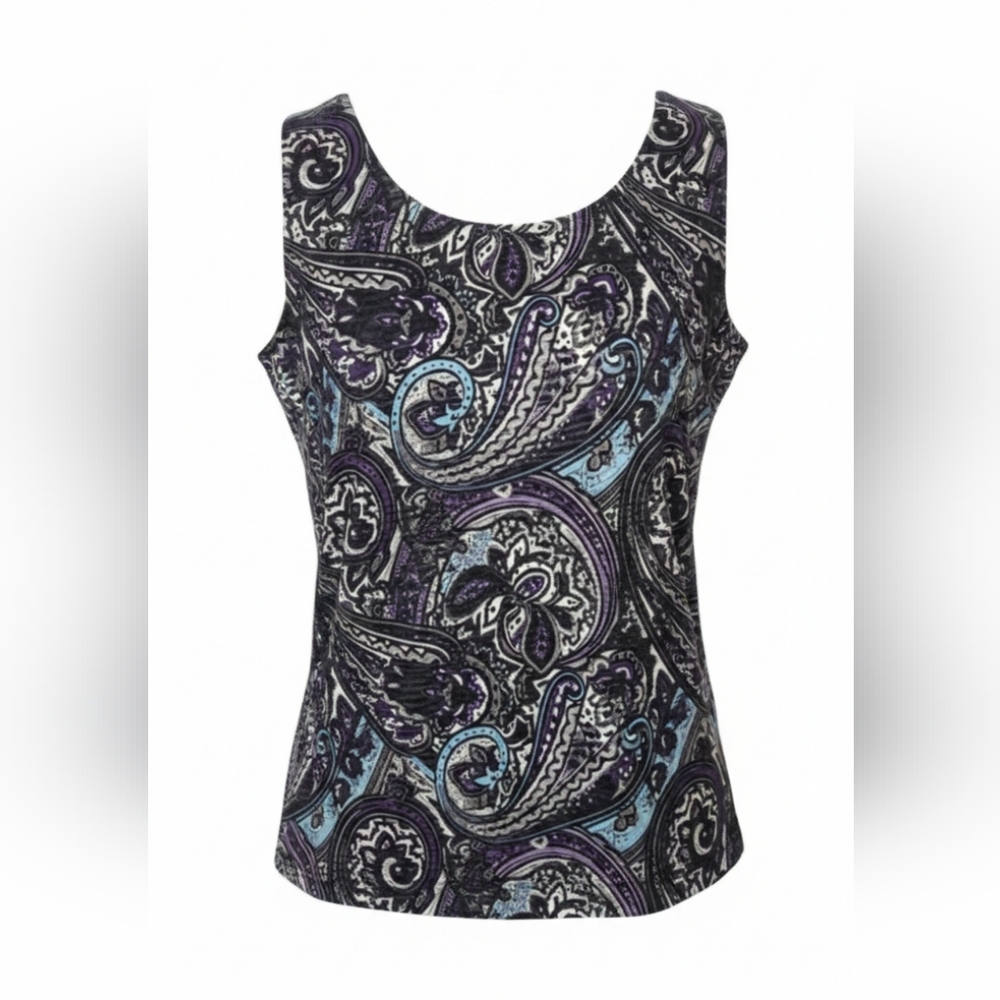 NWOT Chico's Paisley Print Women's Tank Top